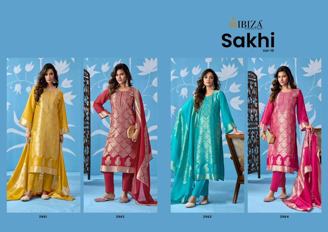 Ibiza sakhi vol 19 Best dress materials supplier in India